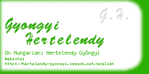 gyongyi hertelendy business card